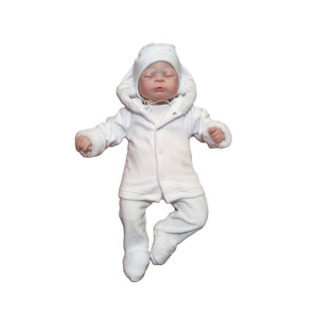 GAJI / Súprava krabička zimná zamat - biela