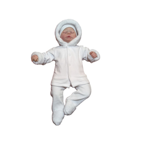 GAJI / Súprava krabička zimná zamat - biela