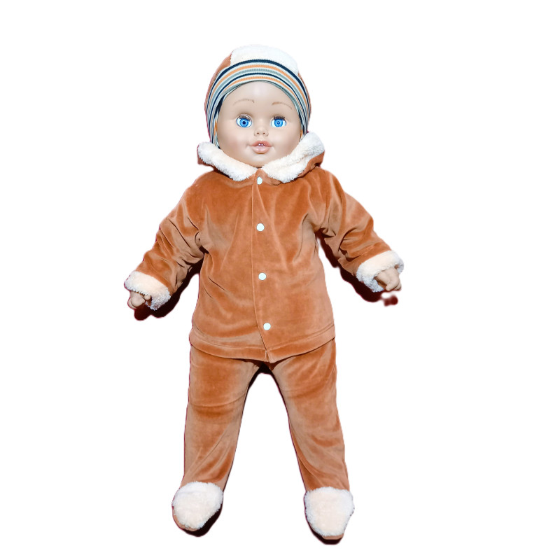 GAJI / Súprava krabička zimná zamat - škoricová