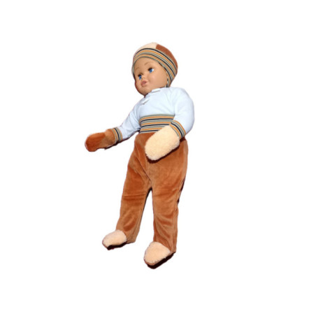 GAJI / Súprava krabička zimná zamat - škoricová