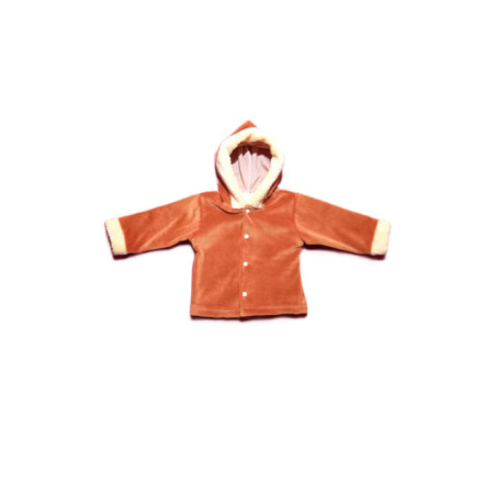 GAJI / Súprava krabička zimná zamat - škoricová