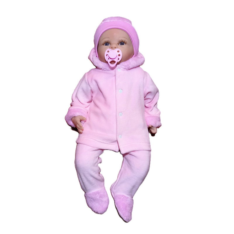 GAJI / Súprava krabička zimná zamat - ružová