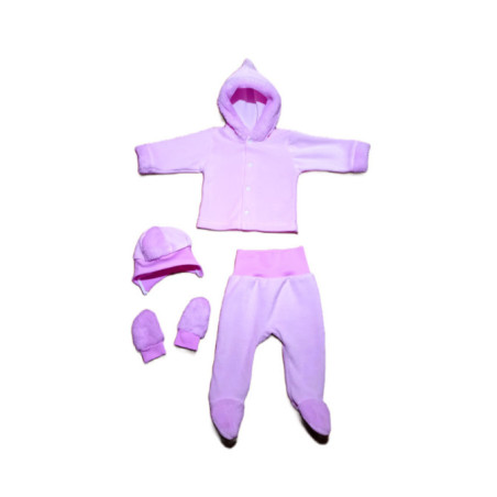 GAJI / Súprava krabička zimná zamat - ružová