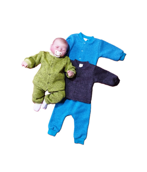 GAJI / Tepláky úplet - tyrkysová