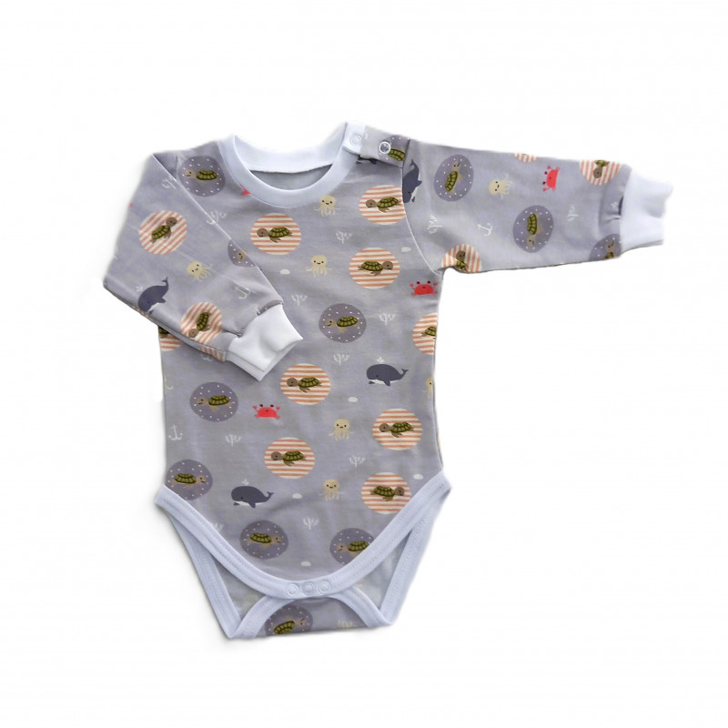 GAJI / Body dlhý rukáv bočné zapínanie - vzor9