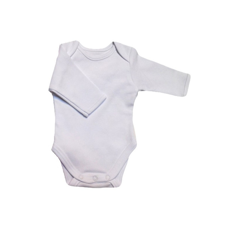 GAJI / Body dlhý rukáv obojlíc - biely lem