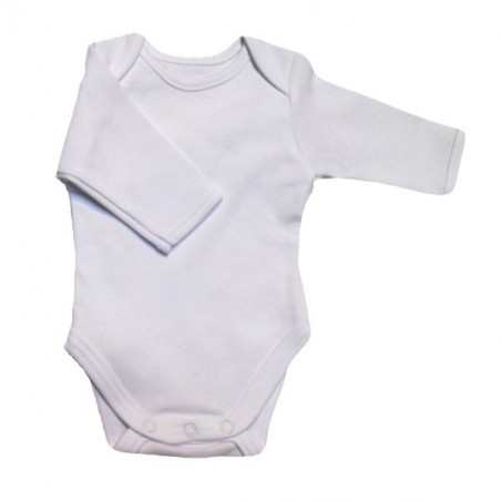 GAJI / Body dlhý rukáv obojlíc - biely lem