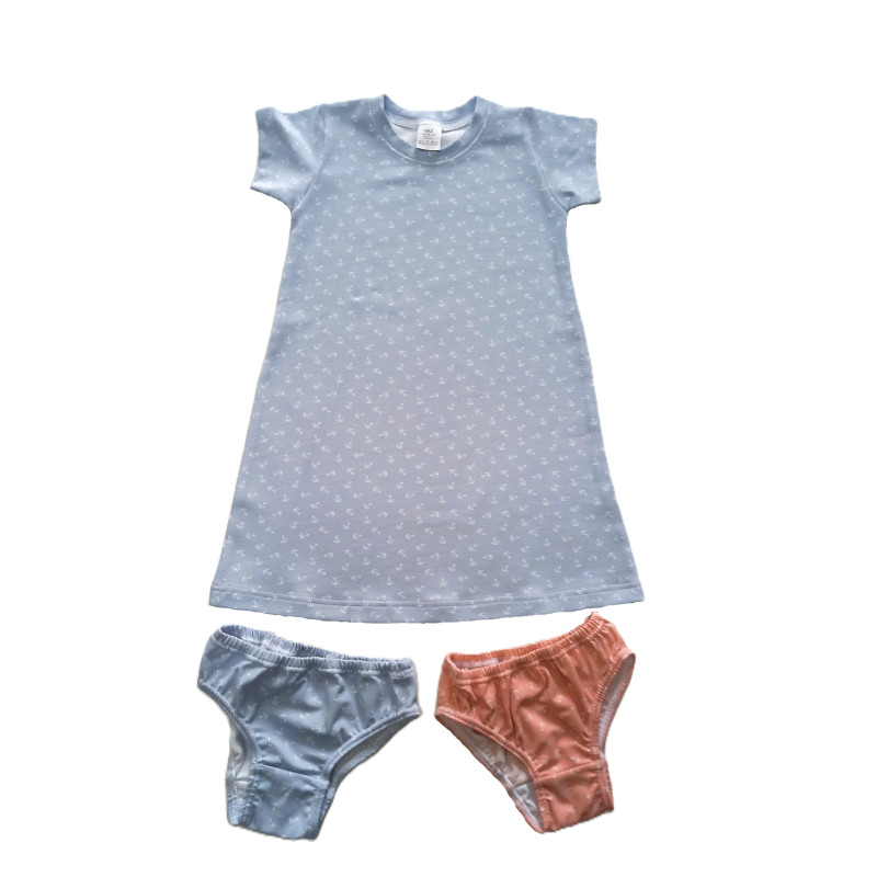 GAJI / Súprava/nočná košeľa + 2x nohavičky - vzor5