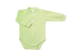 GAJI / Body dlhý rukáv predné zapínanie obojlíc - sv.zelená