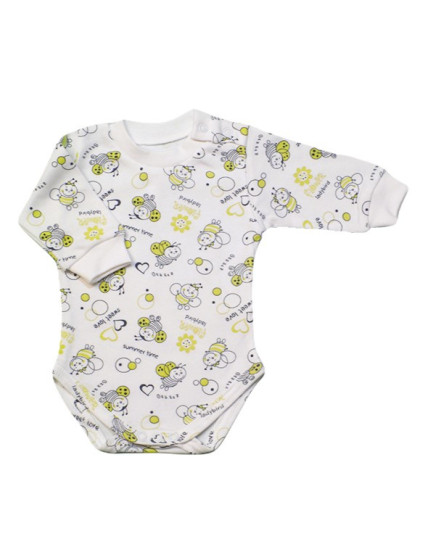 GAJI / Body dlhý rukáv bočné zapínanie obojlíc - vzor2