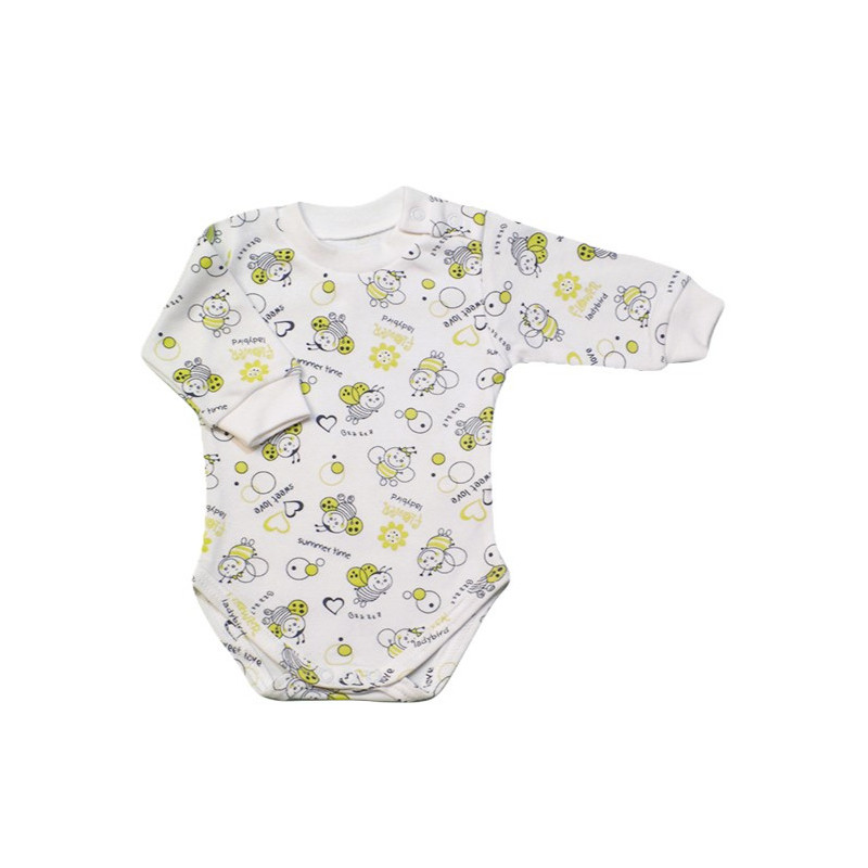 GAJI / Body dlhý rukáv bočné zapínanie obojlíc - vzor2