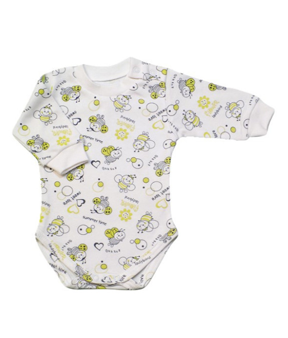 GAJI / Body dlhý rukáv bočné zapínanie obojlíc - vzor2