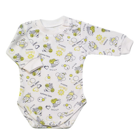 GAJI / Body dlhý rukáv bočné zapínanie obojlíc - vzor2