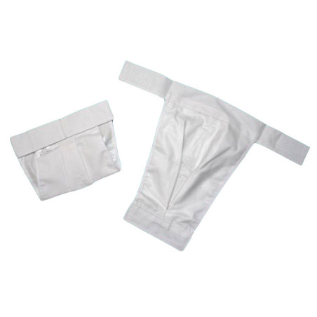 GAJI / Ortopedické nohavičky na suchý zips lemované - biela