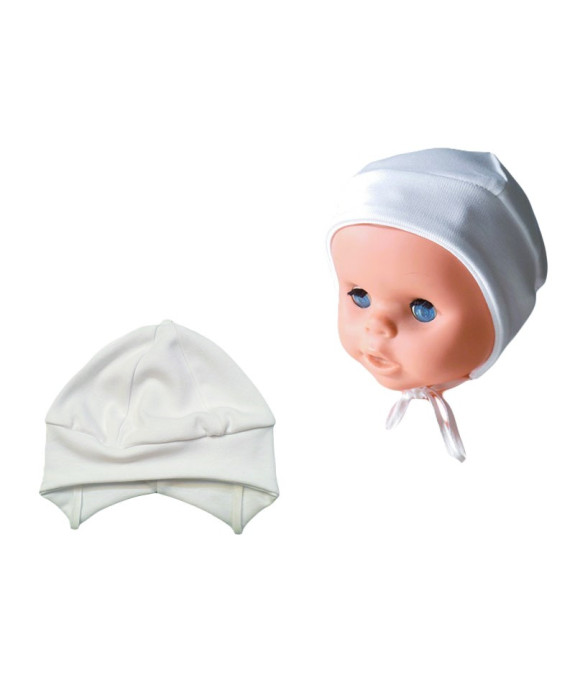 GAJI / Čiapka z dielov obojlíc - biela