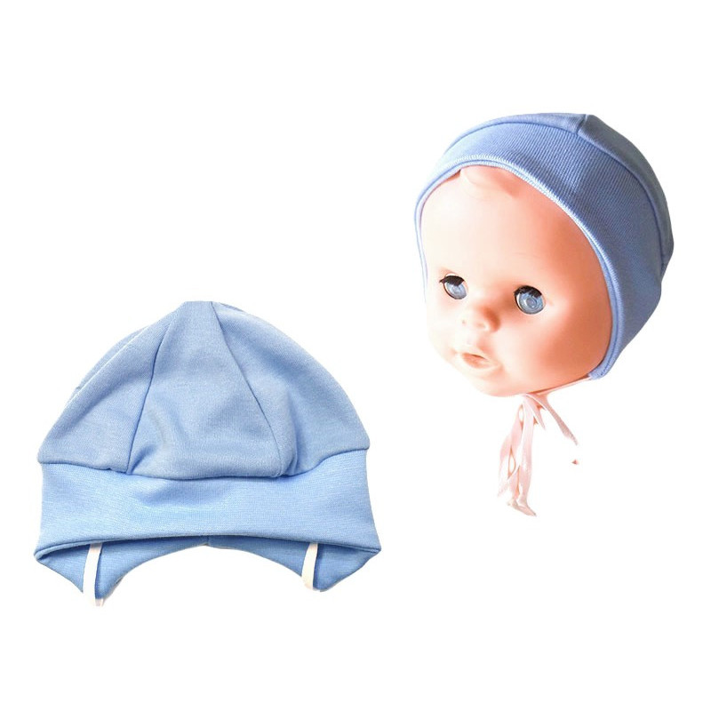 GAJI / Čiapka z dielov obojlíc - modrá