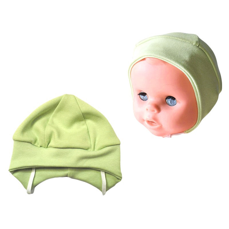 GAJI / Čiapka z dielov obojlíc - pistáciová