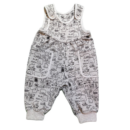 GAJI / Tepláky Zahradník - čierny vzor