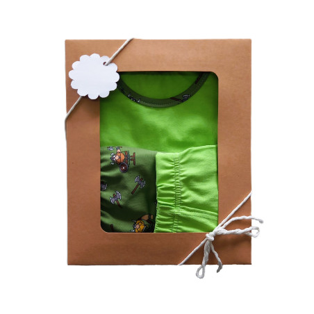 GAJI / Súprava chlapčenská/tričko + kraťasy + boxerky - zelená