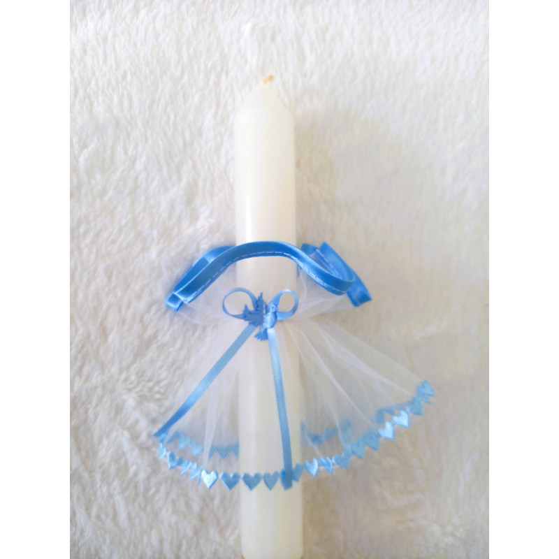GAJI / Ozdoba sviečky na krst - modrá