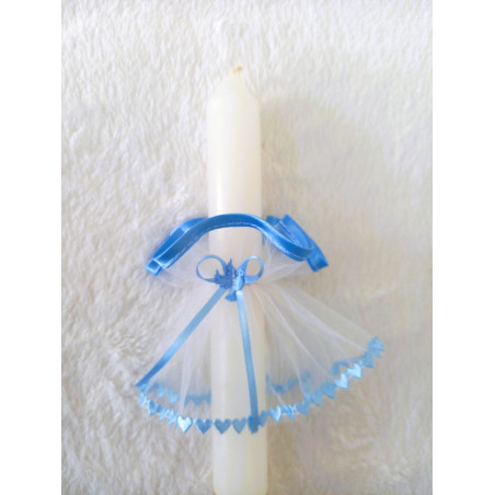 GAJI / Ozdoba sviečky na krst - modrá