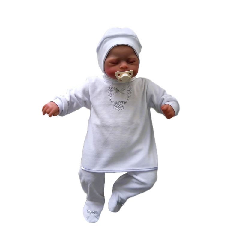 GAJI / Súprava 3-dielna zamat chlapec - strieborná