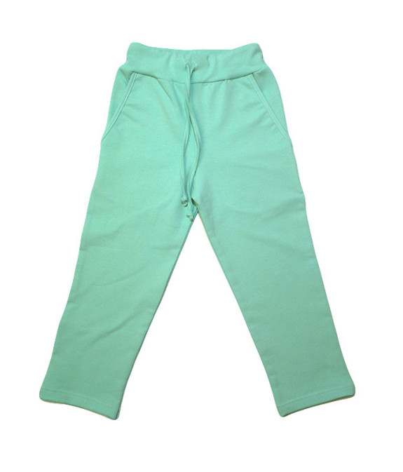 GAJI / Tepláky s vreckom - sv.zelená