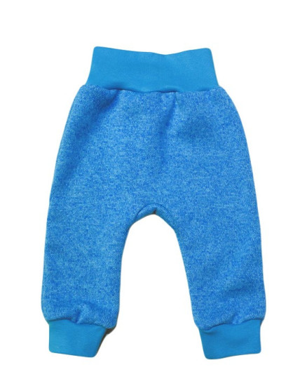 GAJI / Tepláky úplet - tyrkysová