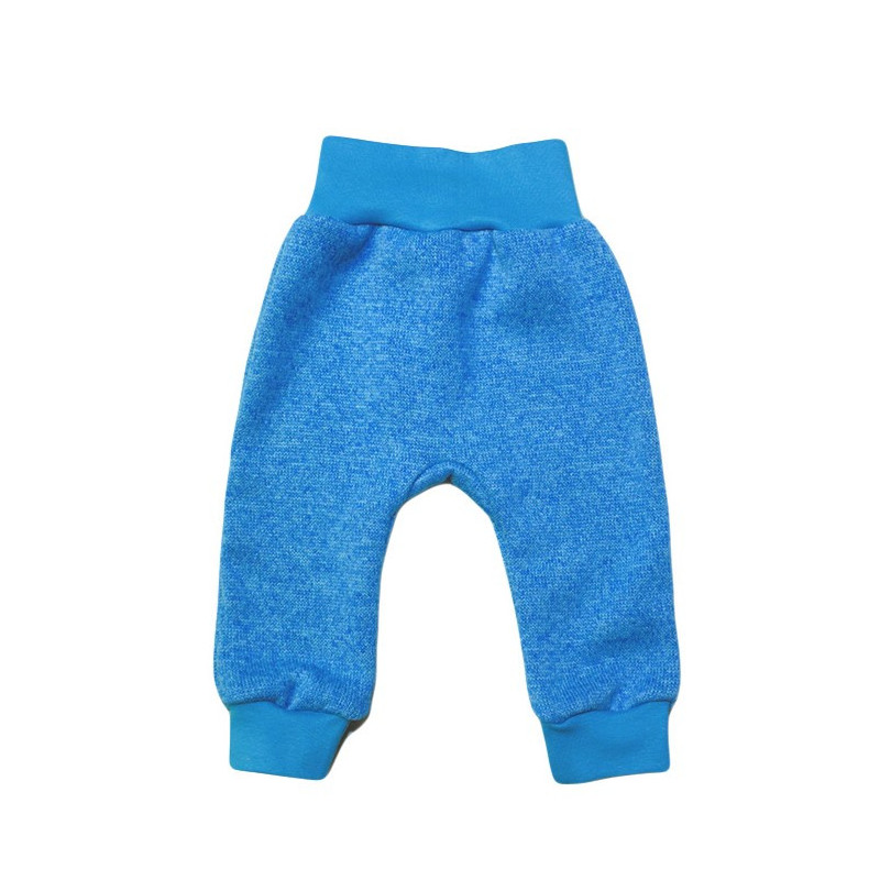 GAJI / Tepláky úplet - tyrkysová