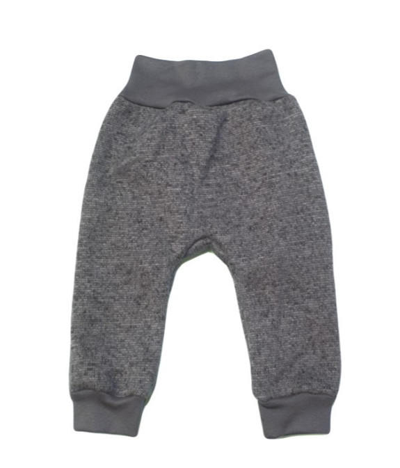 GAJI / Tepláky úplet - tm.sivá