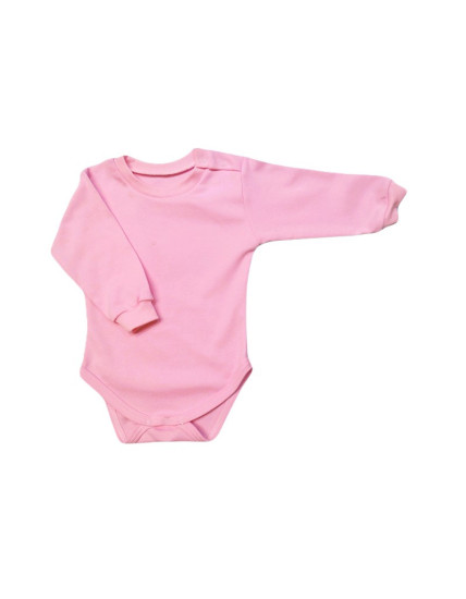 GAJI / Body dlhý rukáv bočné zapínanie obojlíc - ružová