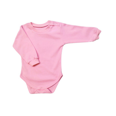 GAJI / Body dlhý rukáv bočné zapínanie obojlíc - ružová