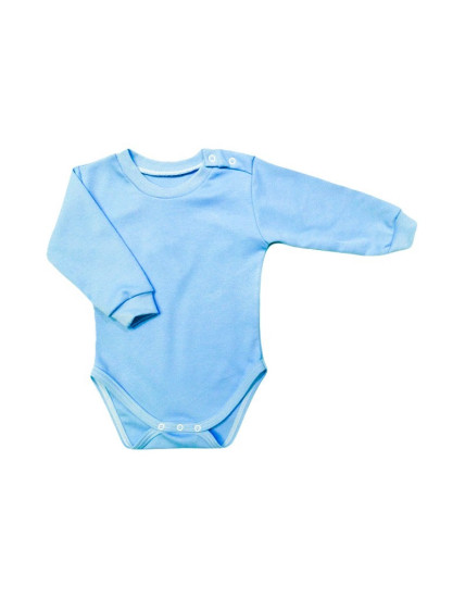 GAJI / Body dlhý rukáv bočné zapínanie obojlíc - sv.modrá