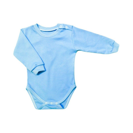 GAJI / Body dlhý rukáv bočné zapínanie obojlíc - sv.modrá