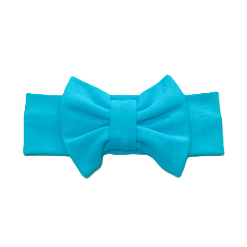 GAJI / Čelenka s mašľou - tyrkysová2