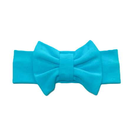 GAJI / Čelenka s mašľou - tyrkysová2