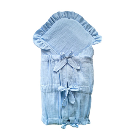 GAJI / Zavinovačka mušelín fodra - sv.modrá