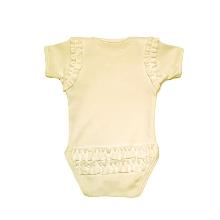 GAJI / Body s volánmi krátky rukáv - maslová
