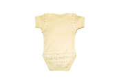 GAJI / Body s volánmi krátky rukáv - maslová