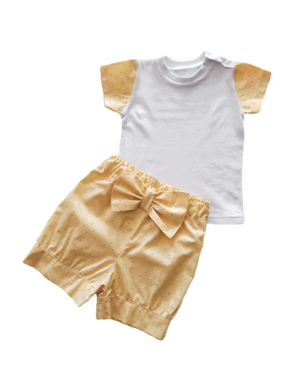 GAJI / Súprava dievčenská letná - žltá