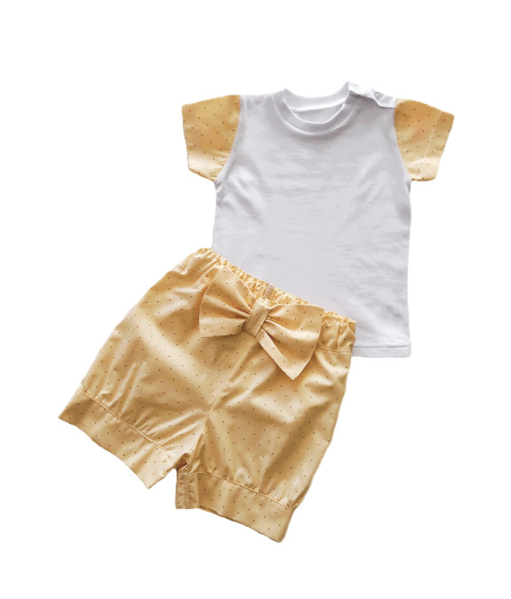 GAJI / Súprava dievčenská letná - žltá