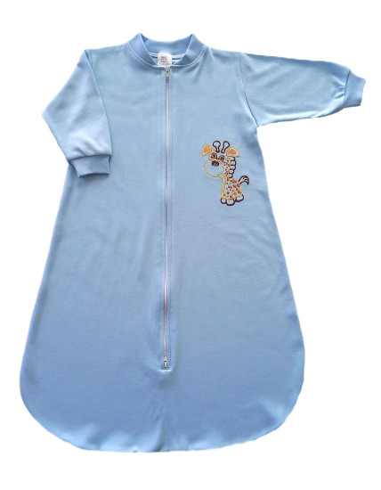 GAJI / Spací vak - vyšívaný - modrá