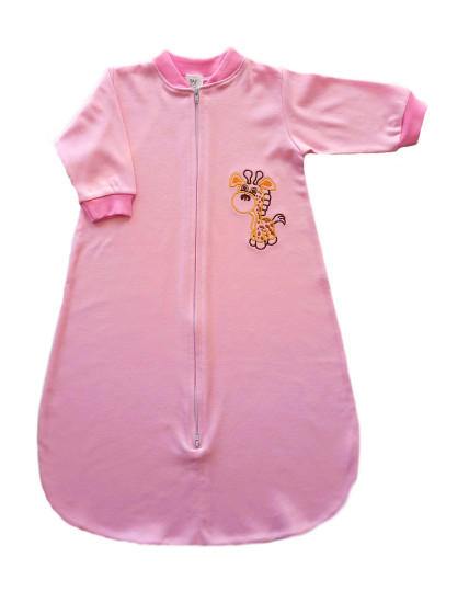 GAJI / Spací vak s výšivkou - ružová