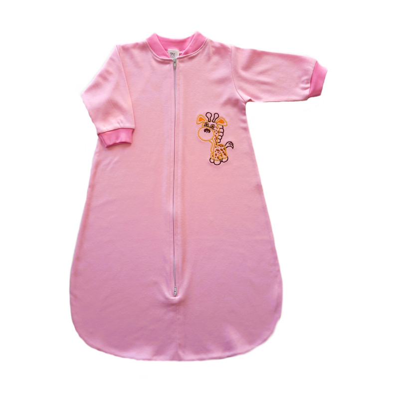 GAJI / Spací vak s výšivkou - ružová