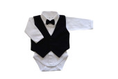 GAJI / Oblek/súprava na krst - čierna
