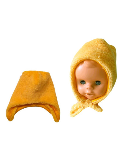 Čiapka teplá wellsoft - oranžová /v.74/