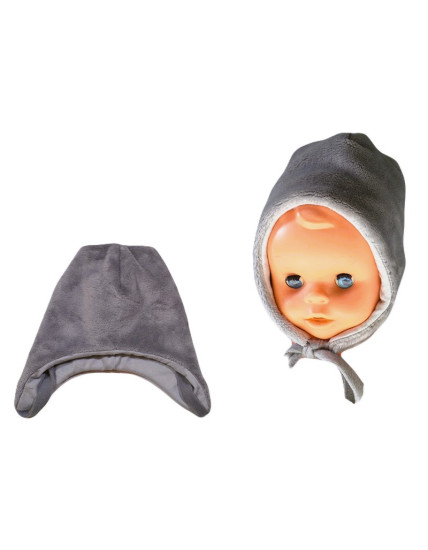 Čiapka teplá wellsoft - sv. sivá /v.74/