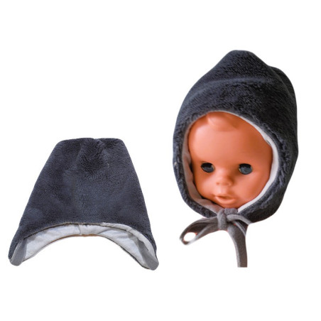 Čiapka teplá wellsoft - tm. sivá /v.62,74/