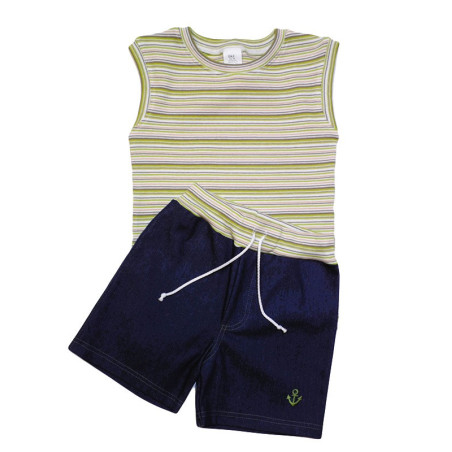 Súprava tričko + kraťasy /v.98/ - zelená