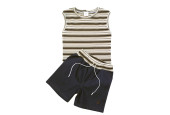Súprava tričko + kraťasy v.98 - hnedá